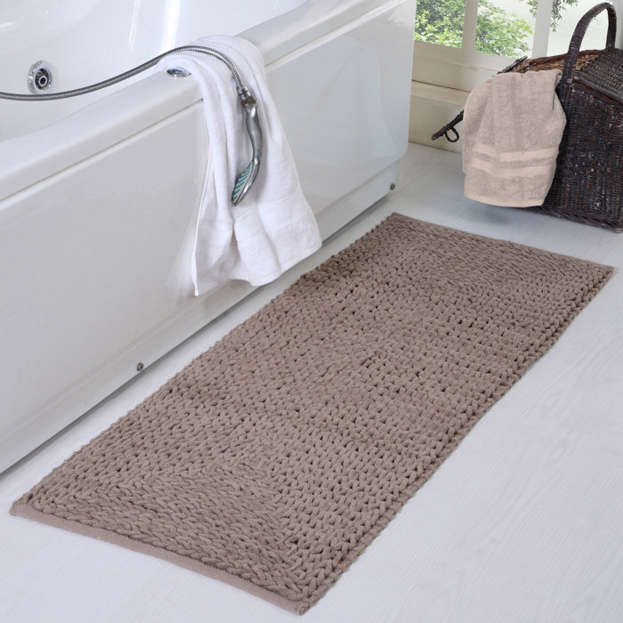 Highland Dunes Monica Braided Chenille Cotton Bath Rug & Reviews